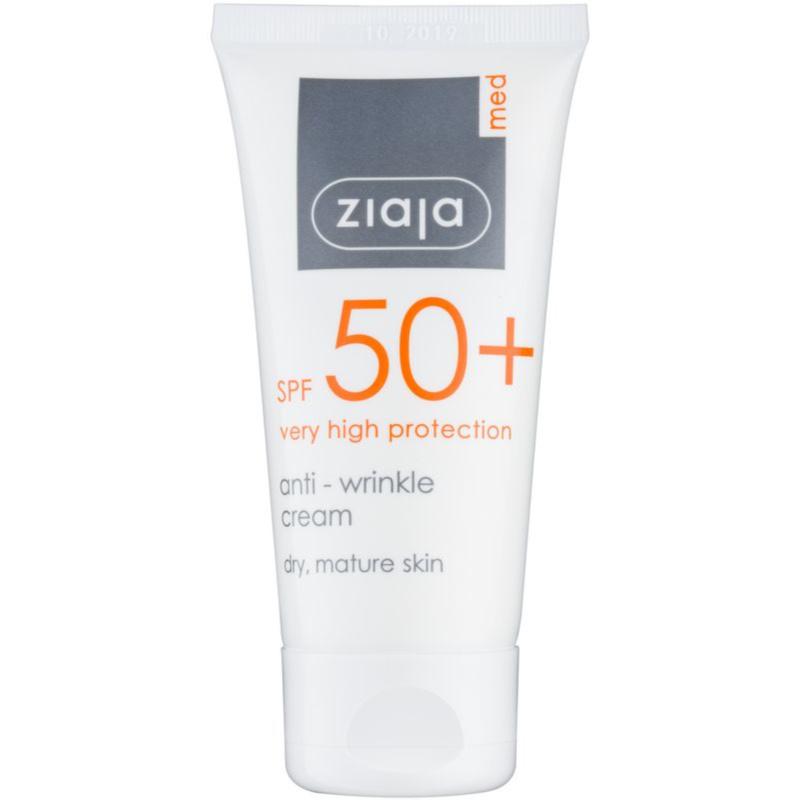 Ziaja Med Protecting UVA + UVB protivráskový krém na opaľovanie SPF 50+ 