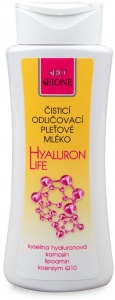 Bione Cosmetics Hyaluron Life čistiace odličovacie pleťové mlieko
