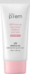 Make p:rem UV Defense Me. Calming Tone Up Sun Cream SPF 50+ PA++++ 