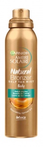 Garnier Ambre Solaire Natural Bronzer Quick Drying Self Tan Body Mist