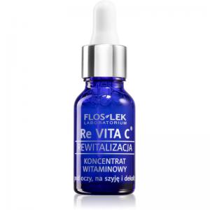 FlosLek Laboratorium Re Vita C 40+ vitamínový koncentrát na očné okolie, krk a dekolt 