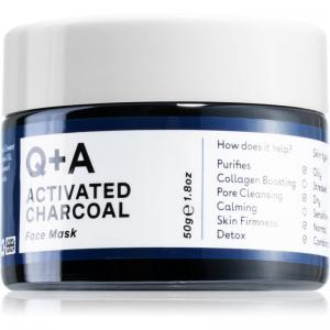 Q+A Activated Charcoal čistiaca pleťová maska s aktívnym uhlím 